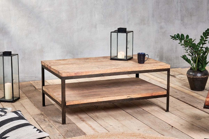 Kaleri Iron Coffee Table - Stable Home Garden