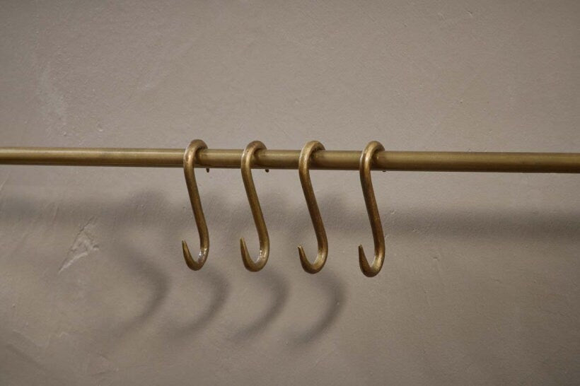 Laila Brass Hanging Rail - Stable Home Garden