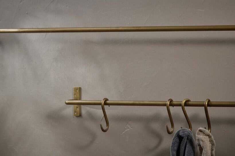 Laila Brass Hanging Rail - Stable Home Garden