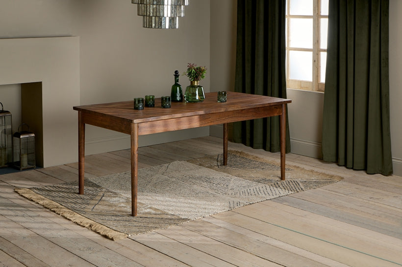 Anbu Acacia Dining Table - Washed Walnut - Large