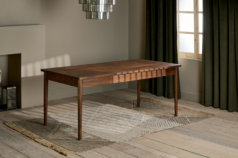 Anbu Acacia Dining Table - Washed Walnut - Small