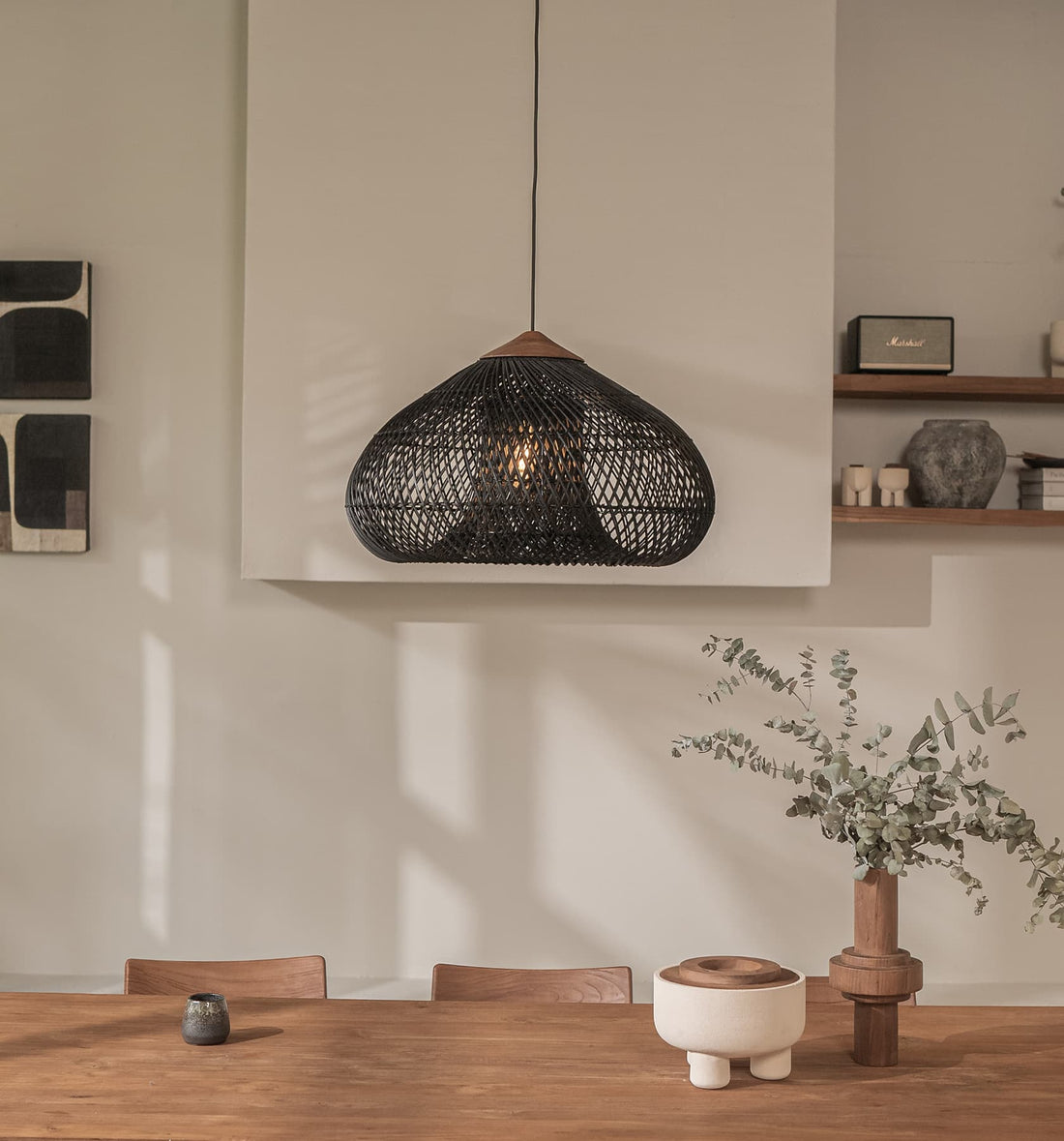 Bright Drum Lamp Charcoal - Stable Home Garden
