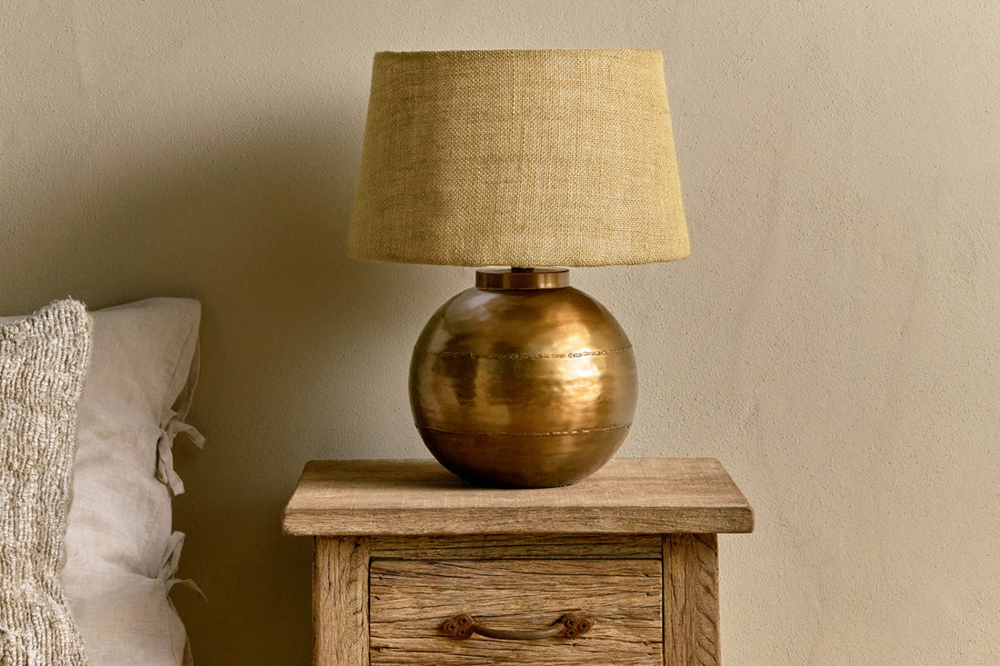 Rasan Table Lamp - Antique Brass - Stable Home Garden