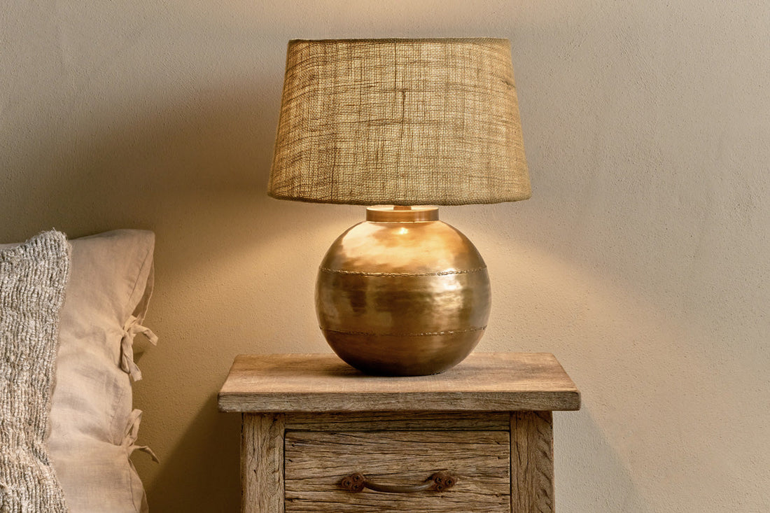 Rasan Table Lamp - Antique Brass - Stable Home Garden