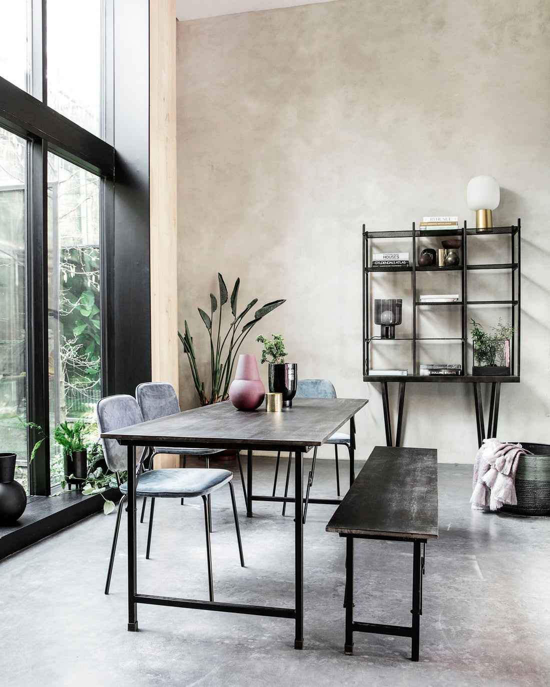 Party dining table - Black - Stable Home Garden