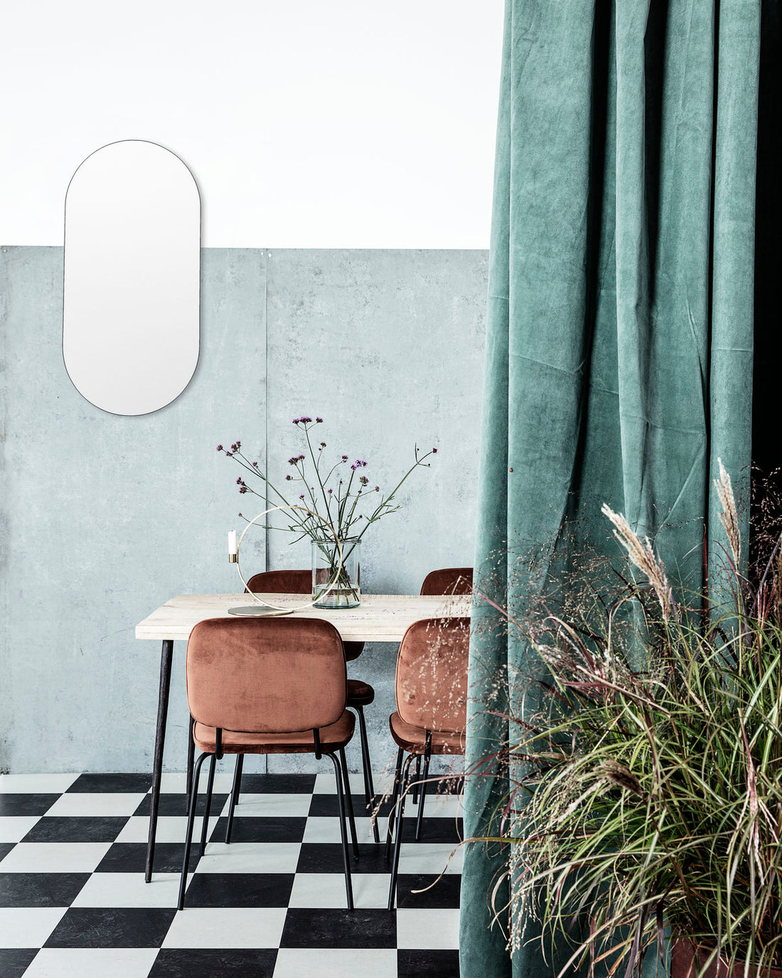 Slated dining table - Nature - Stable Home Garden