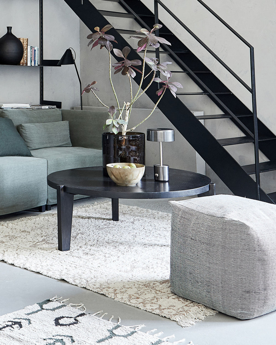 Bali coffee table - Black stain - Stable Home Garden