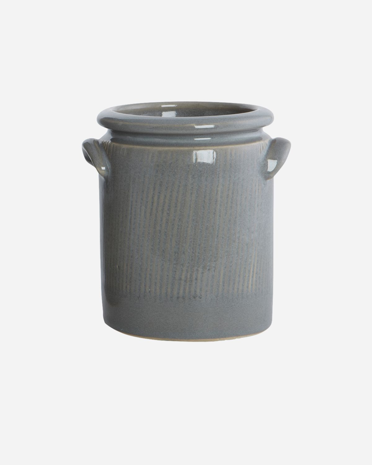 Pottery S planter - Light grey