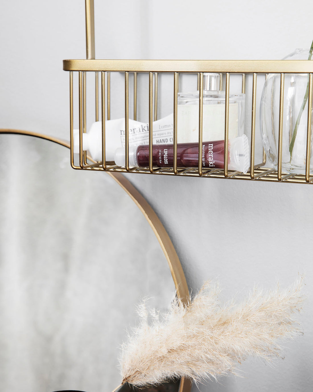 Bath basket - Brushed brass