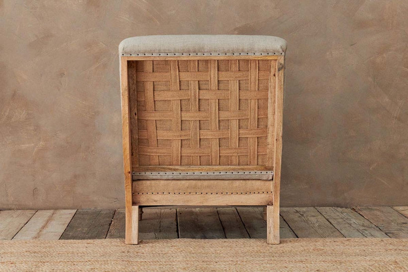 Abe Linen Armchair - Stone