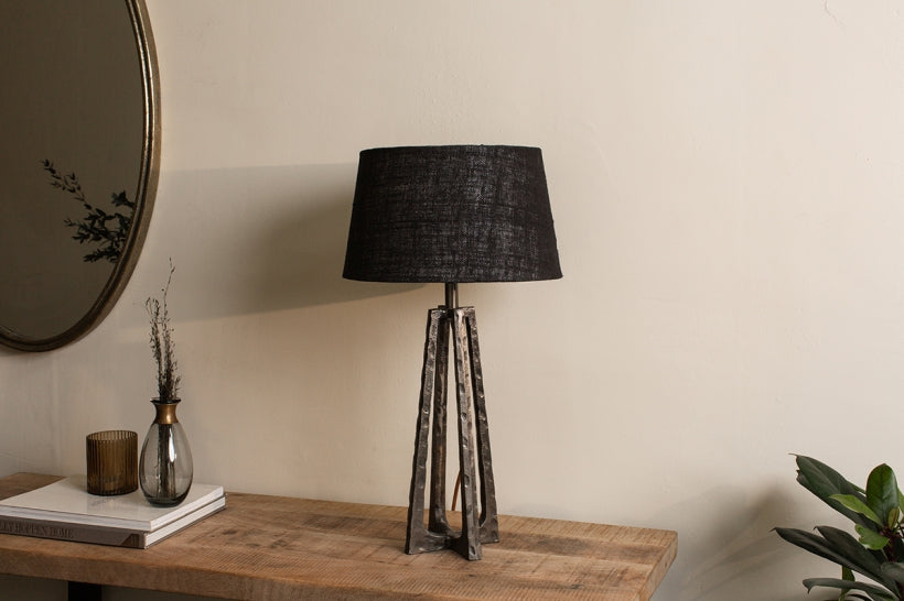 Argoal Hammered Metal Table Lamp - Bronze - Stable Home Garden