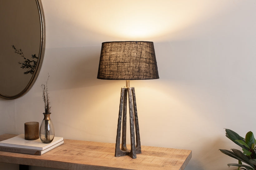 Argoal Hammered Metal Table Lamp - Bronze - Stable Home Garden