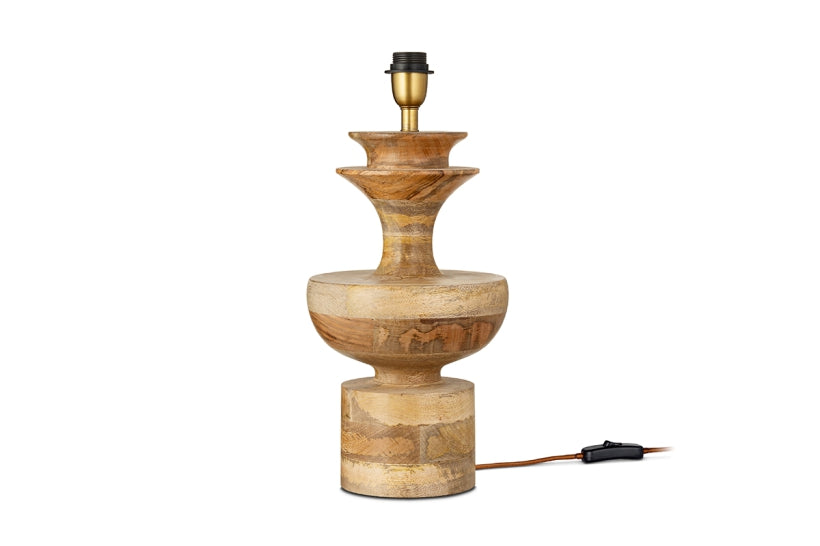 Badur Mango Wood Table Lamp