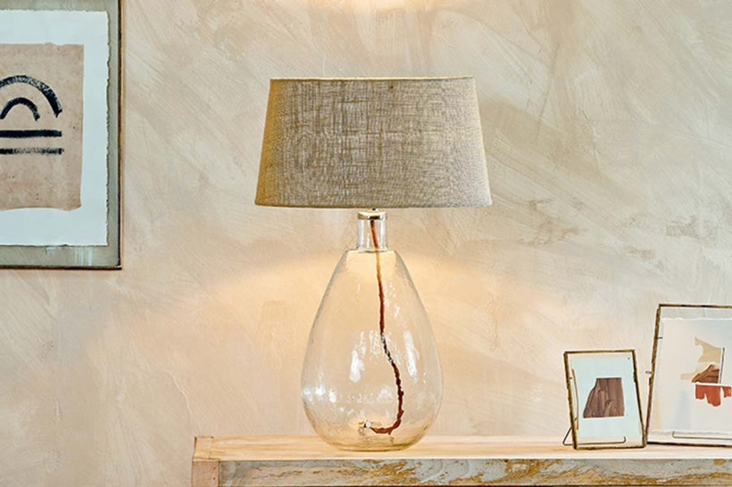 Baba Clear Glass Lamp - Large Tall - Stable Home Garden
