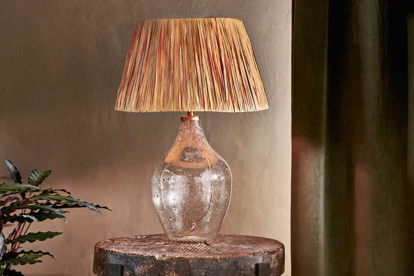 Damini Recycled Glass Table Lamp - Stable Home Garden