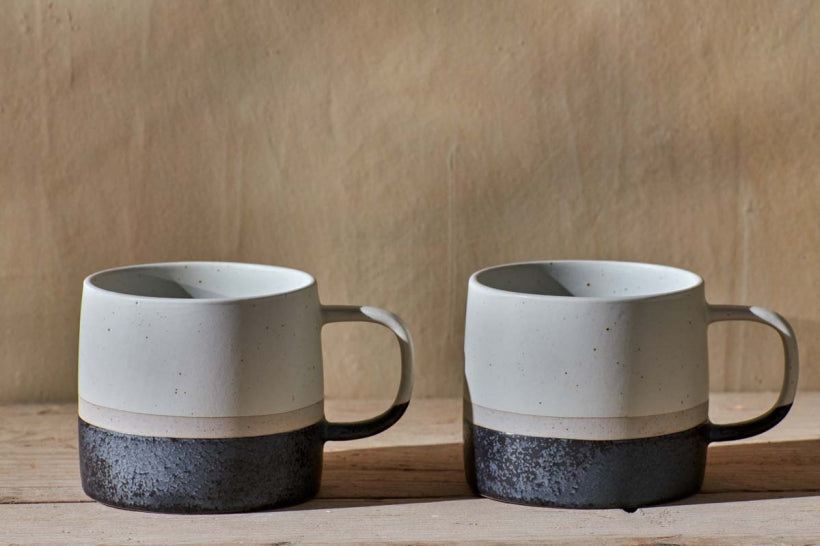Enesta Dipped Mug - Cream - Set Of 2 - Stable Home Garden