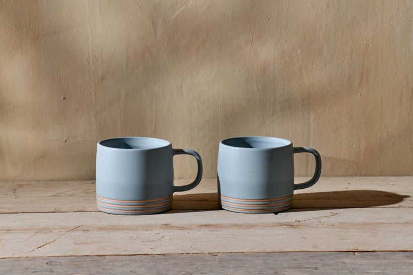 Enesta Line Mug - Dusty Blue - Set Of 2