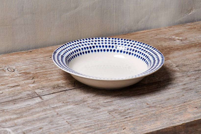 Indigo Drop Pasta Bowl