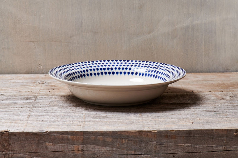 Indigo Drop Pasta Bowl