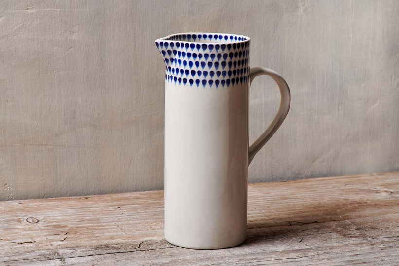 Indigo Drop Jug - Stable Home Garden