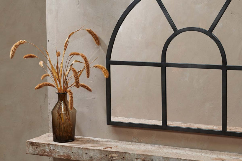 Imoma Iron Overmantle Arch Mirror - Stable Home Garden
