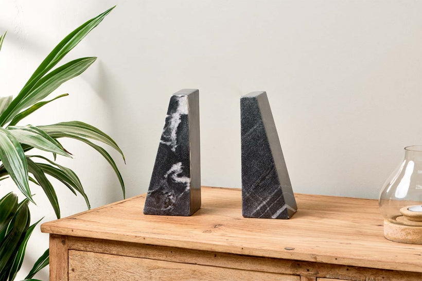 Juda Marble Bookends - Stable Home Garden