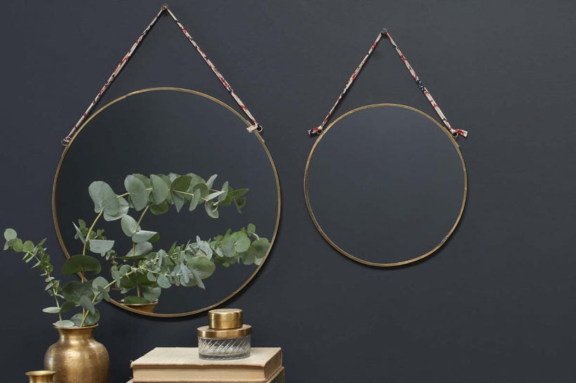 Kiko Round Mirror - Brass