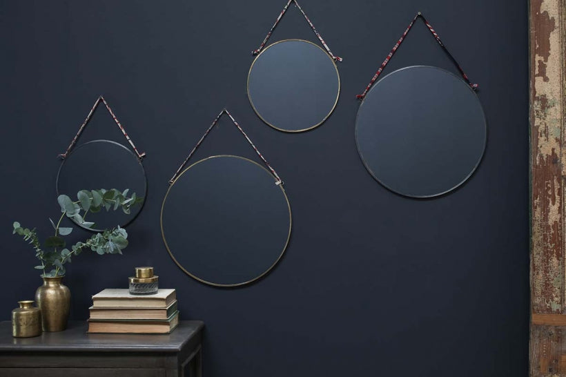 Kiko Round Mirror - Brass