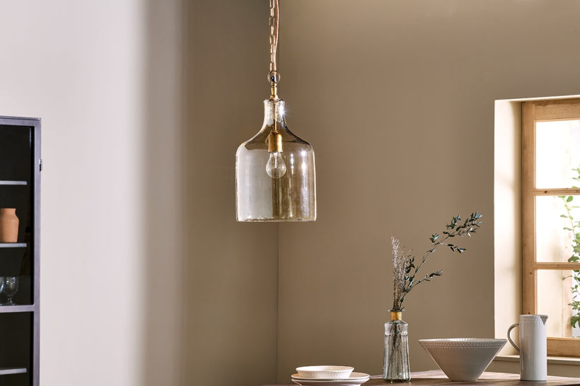 Kalsi Recycled Glass Pendant Light - Lustre - Small