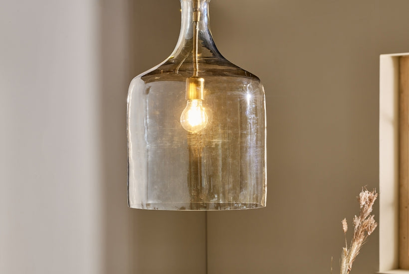 Kalsi Recycled Glass Pendant Light - Lustre - Small