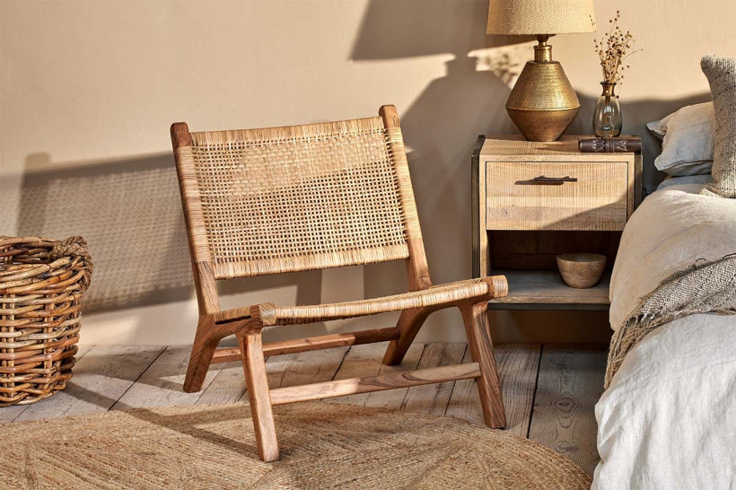 Madrisana Acacia & Rattan Woven Chair - Stable Home Garden