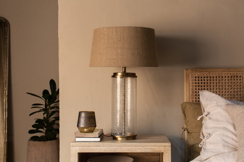 Nagua Recycled Glass Table Lamp - Large - Stable Home Garden
