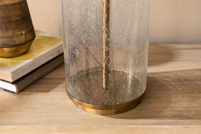 Nagua Recycled Glass Table Lamp - Large - Stable Home Garden