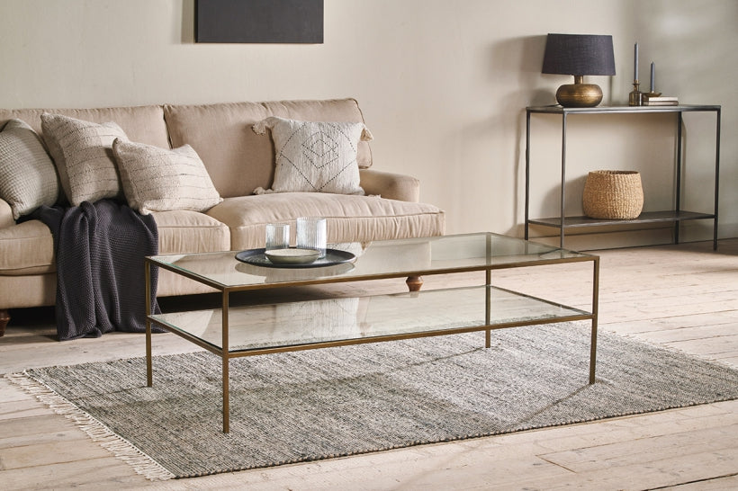 Nakuru Iron & Glass Coffee Table - Stable Home Garden