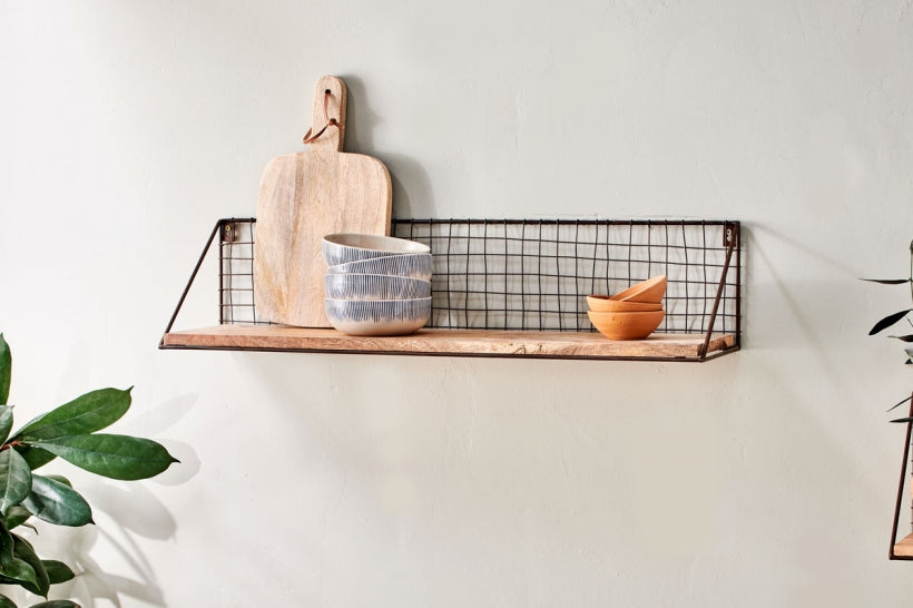 Tamba Mango Wood Shelf - Large