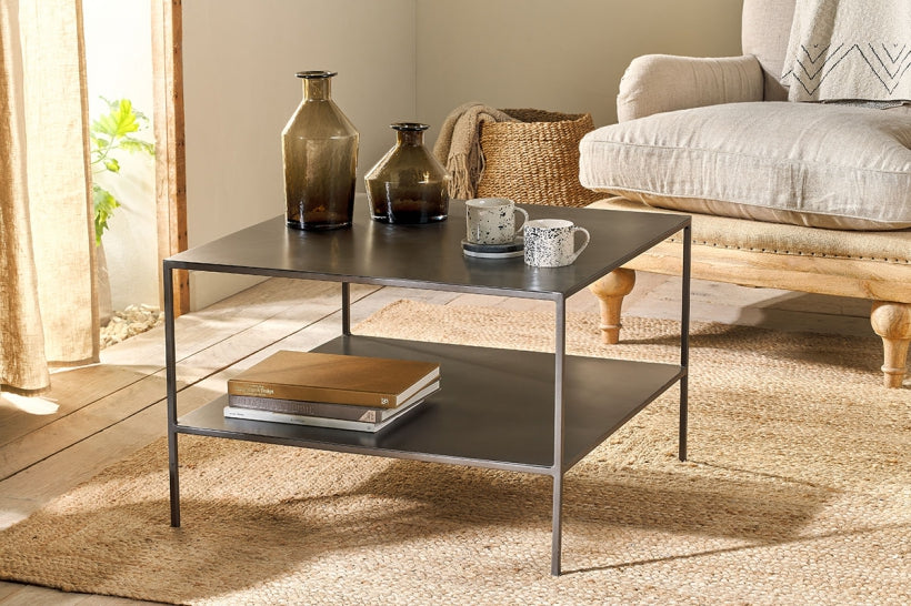 Takua Iron Coffee Table - Stable Home Garden