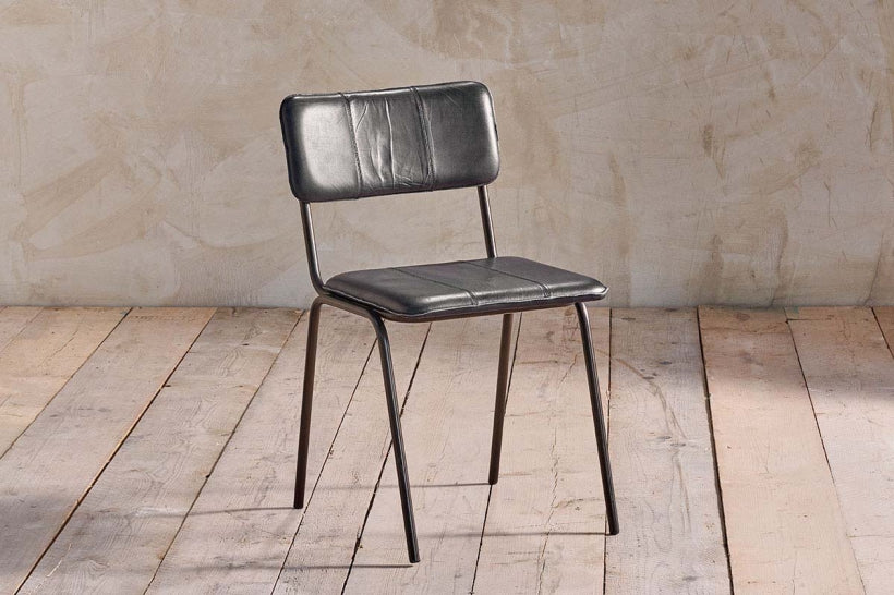 Ukari Dining Chair - Aged Black - Stable Home Garden