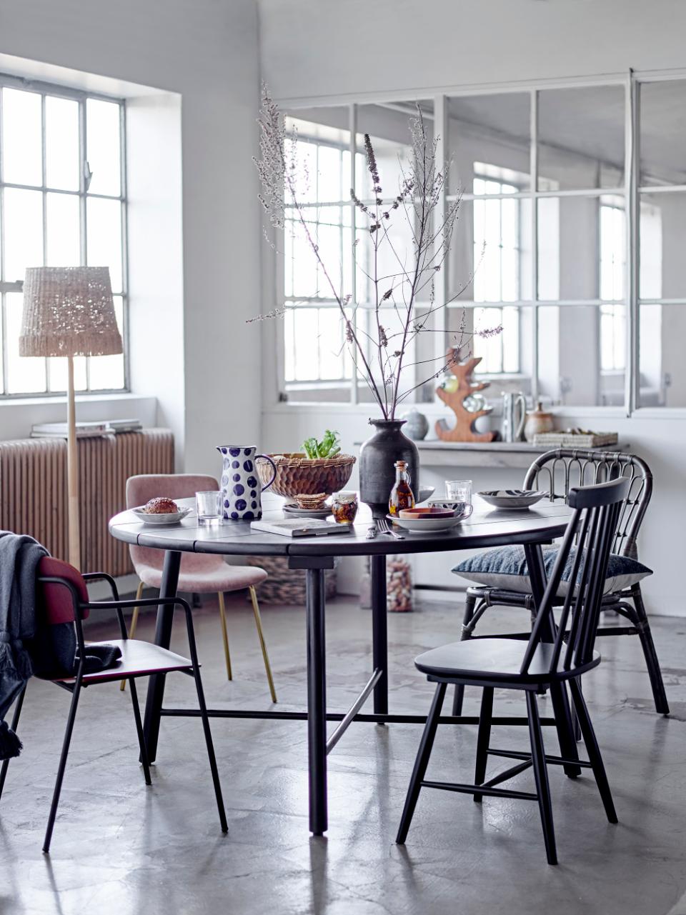 Lope Dining Table - Black Acacia