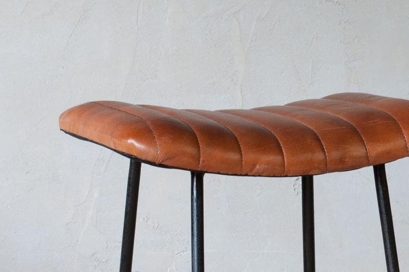 Narwana Leather Stools - Stable Home Garden