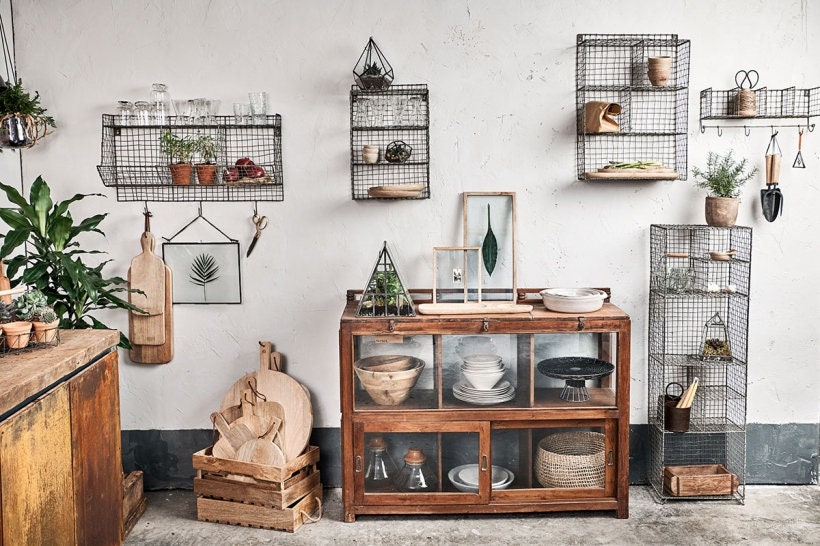 Locker Room Storage Shelf with Hooks