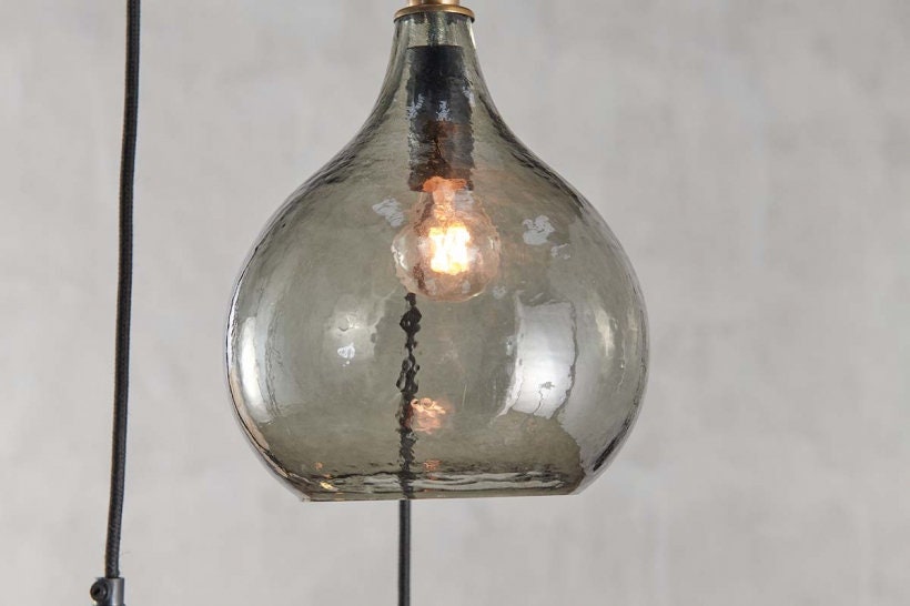 Ziva Cluster Pendant - Green Smoke - Stable Home Garden
