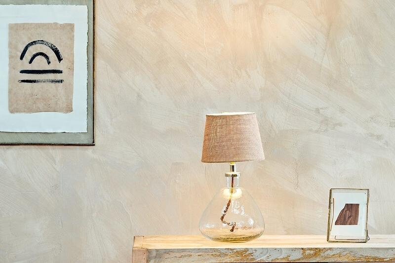 Baba Clear Glass Lamp - Small Wide - Stable Home Garden