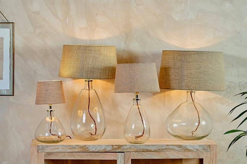 Baba Clear Glass Lamp - Small Tall - Stable Home Garden