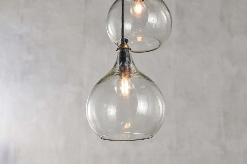 Ziva Cluster Pendant - Clear - Stable Home Garden