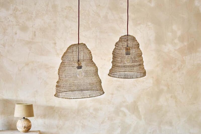 Jatani Wire Lampshades - Antique Brass